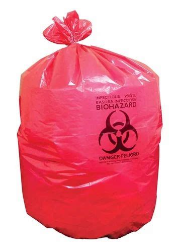 U Cut Printed Biodegradable Red Garbage Bags, 29x39 Inch at best price ...