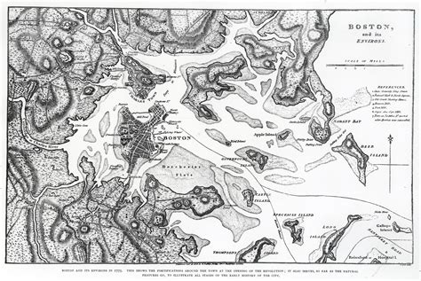 Boston map, Old maps, Boston neighborhoods