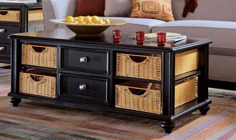 Top 40 Coffee Table With Wicker Basket Storage | Coffee Table Ideas