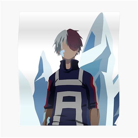 "Todoroki with Ice" Poster by jrbrender | Redbubble