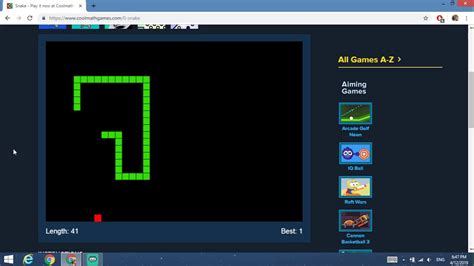 Almost breaking the world record for Snake! Coolmath Games - YouTube