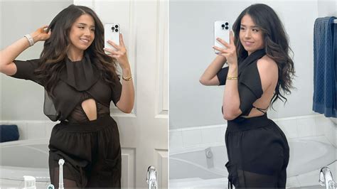 Fans left awestruck as Twitch streamer Pokimane shows off her new all-black outfit