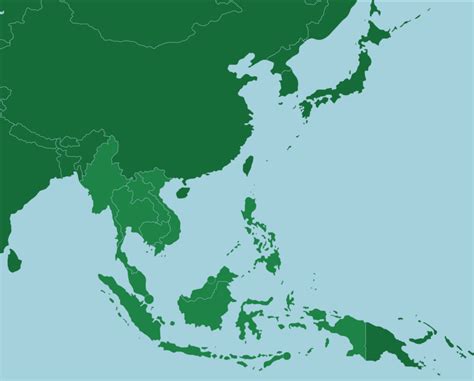 Countries Of Asia Map Quiz Ybckj - Large Map of Asia