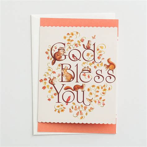 3 Premium God Bless You Thanksgiving Cards