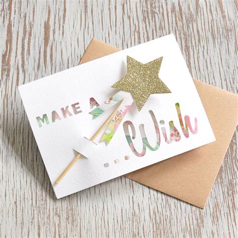 make a wish birthday card by mint nifty | notonthehighstreet.com