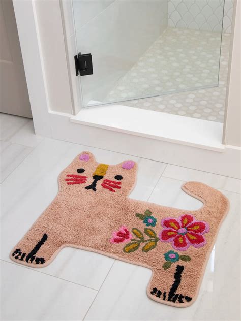 Tufted Cotton Bath Mat - Cat – Natural Life