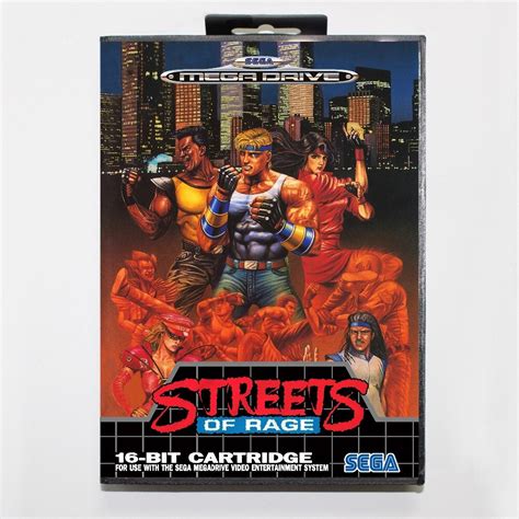 Streets of rage 16 bit SEGA MD Game Card With Retail Box For Sega Mega Drive For Genesis-in ...