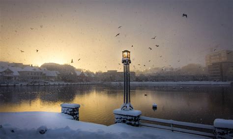 Stavanger lake in winter