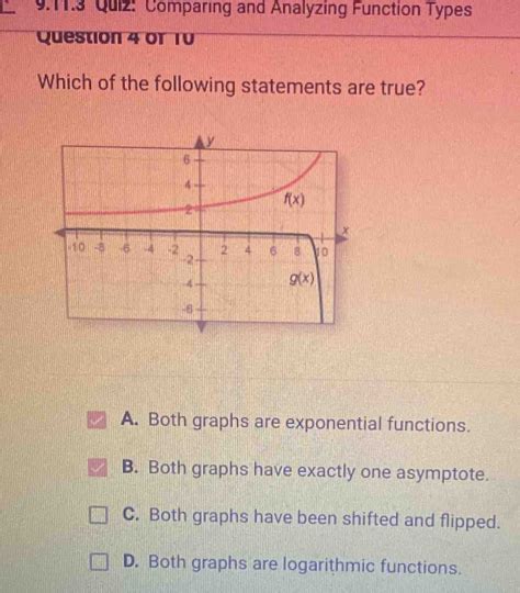 Solved: 9.11.3 Quiz: Comparing and Analyzing Function Types [algebra ...