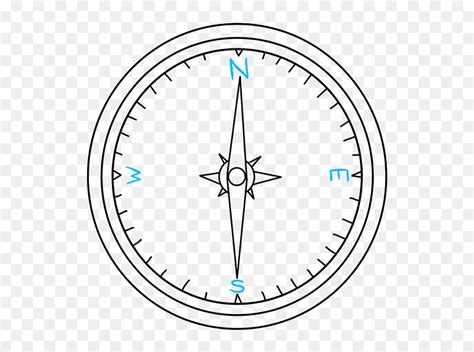 Magnetic Compass Drawing Easy - harcines