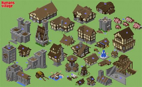 Human Village (WIP) by spasquini on DeviantArt | Minecraft kingdom, Minecraft castle, Minecraft ...