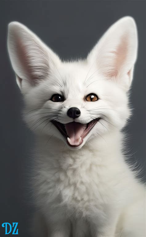 Happy White Fennec Fox - Digital Download – Dreamers Zen