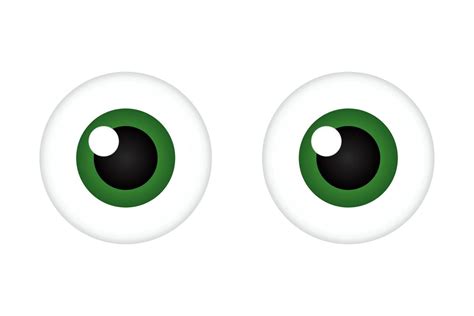 Funny human cartoon eyes with reflected light for web 3489385 Vector Art at Vecteezy