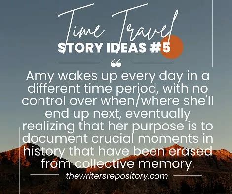 Not Your Usual Time Travel Story Ideas (2024)