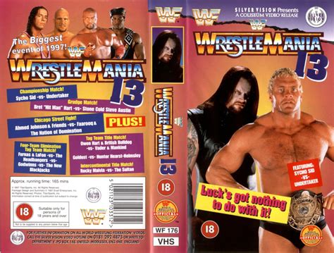 Wrestlemania 13 UK VHS Cover - WWF WrestleMania XIII (13) Heat Photo ...