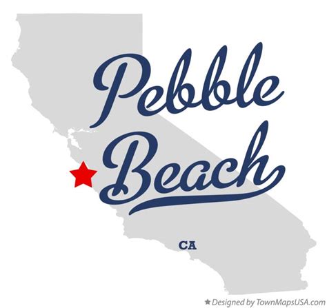 Map of Pebble Beach, CA, California