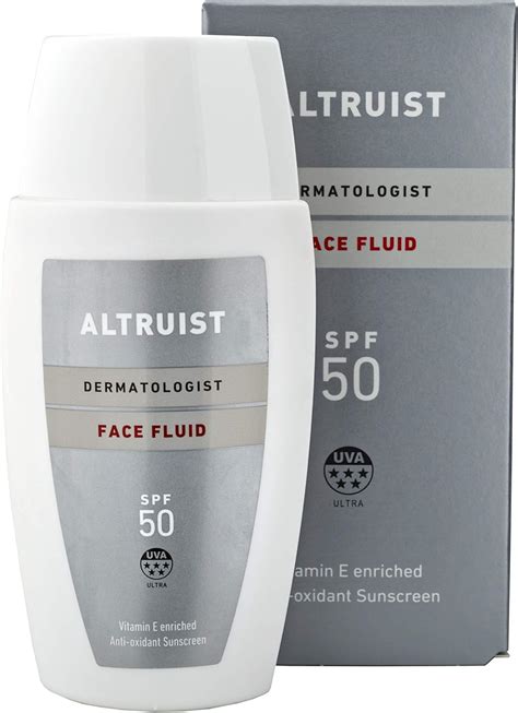 Altruist Dermatologist Sunscreen Fluid SPF 50 – Superior 5-star UVA protection by Dr Andrew ...