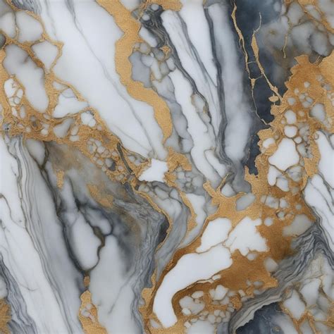 Premium AI Image | Luxury white and gold marble texture