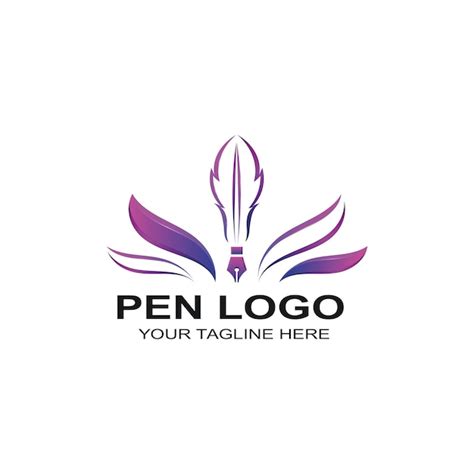 Premium Vector | PEN LOGO GRADIENT