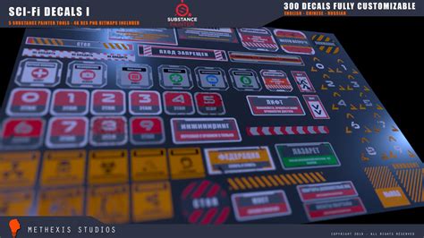 ArtStation - Sci-Fi Decals I | Game Assets