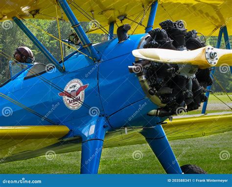 Military Trainer Aircraft Boeing Stearman Biplane Editorial Photo ...