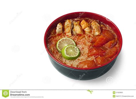 Tom yam noodles stock photo. Image of traditional, spicy - 21920800