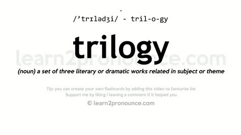 Trilogy pronunciation and definition - YouTube