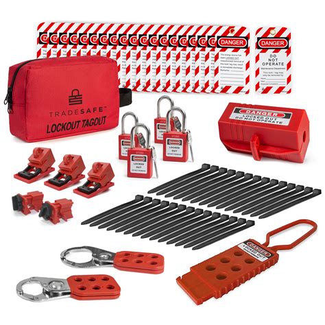 Buy TRADESAFEElectrical Lockout Tagout Kit - Hasps, Clamp on and ...