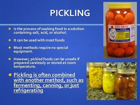 Pickling - Ways to preserve food