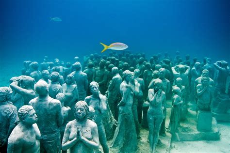 Astonishing Underwater Museum in Cancun, Mexico