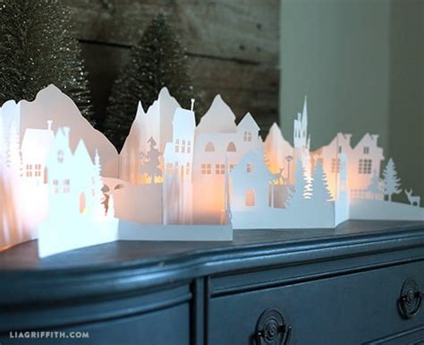 Papercraft Christmas Village Templates