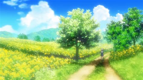 Anime Flower Field Scenery Find and save images from the anime scenery collection by ...