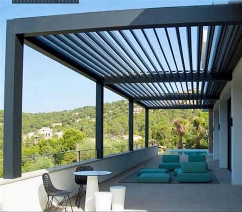 3M*5m Aluminum Motorised Waterproof Louver Pergola,Aluminum Outdoor Pe ...