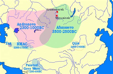 Map showing the extent of the Andronovo and BMAC cultures | Historical maps, Ancient history, Map