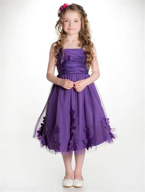 purple childrens bridesmaid dresses