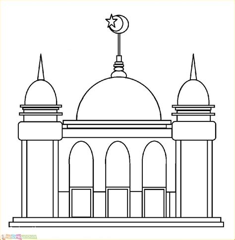 29+ Gambar Mewarnai Masjid Nabawi Terlengkap 2020 - Marimewarnai.com