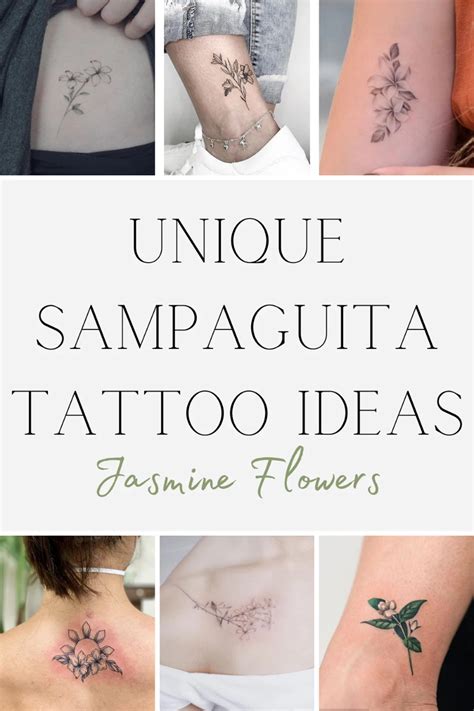 Unique Sampaguita Tattoo Ideas (Jasmine Flowers) - TattooGlee | Jasmine flower tattoos, Vintage ...