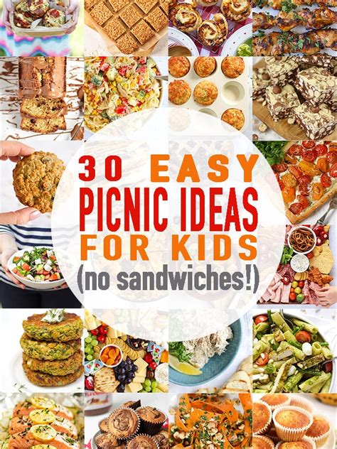 30 Picnic Ideas for Kids - with NO Boring Sandwiches!