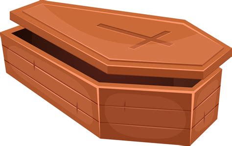 Wooden coffin clipart design illustration 9398505 PNG