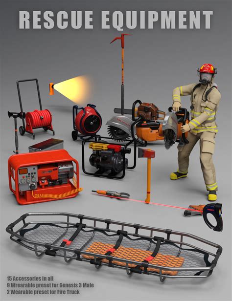 Rescue Equipment | Daz 3D