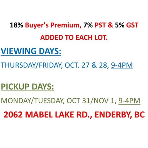 REMINDER! - Dodds Auction