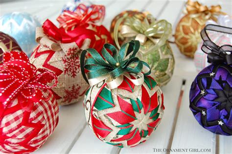 Quilted Ball ‘Basic Star’ Ornament Pattern e-Book – No Sew – Learn to use both ribbon AND fabric ...