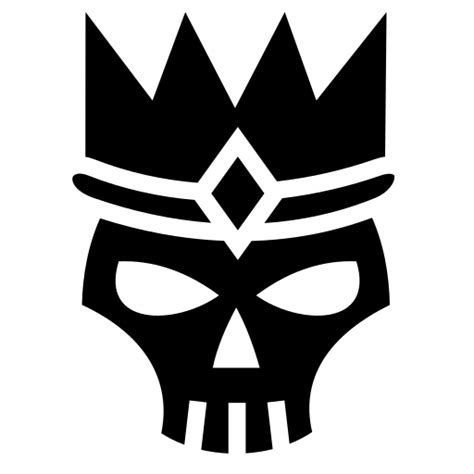 Crowned skull icon, SVG and PNG | Game-icons.net