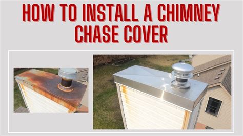 Stainless Steel Chimney Chase Cover Installation by Rockford Chimney ...