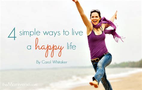 4 Simple ways to live a happy life by @LivFitCoach | The Momiverse