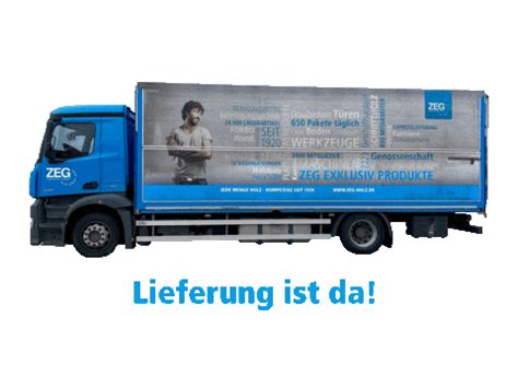 Delivery Truck Sticker by ZEG Zentraleinkauf Holz + Kunststoff eG