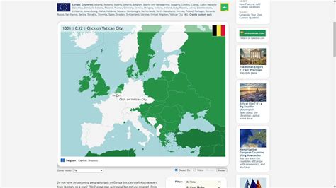 Europe Map Countries Seterra