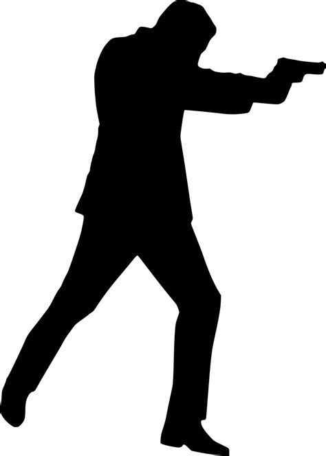 SVG > weapon gun spy agent - Free SVG Image & Icon. | SVG Silh