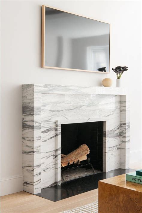 Modern Marble Fireplace Surround