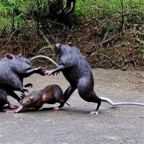 a photo of huge rats fighting with knights | Stable Diffusion